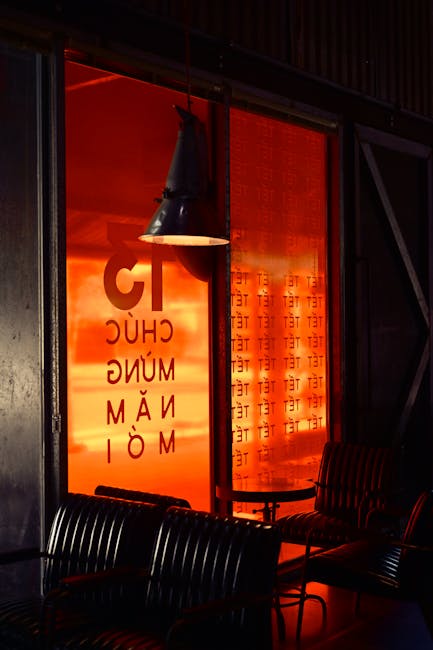 Vibrant communication signage for international relations