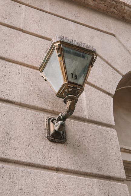 Ornate lamp representing guidance and support